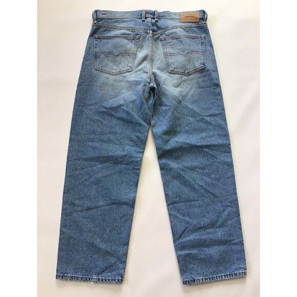 $298 Diesel Men’s Dagh Relax Regular Straight Destroy Jeans 0076J Blue Size W32 - Picture 9 of 12